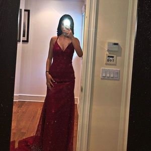 Red prom dress